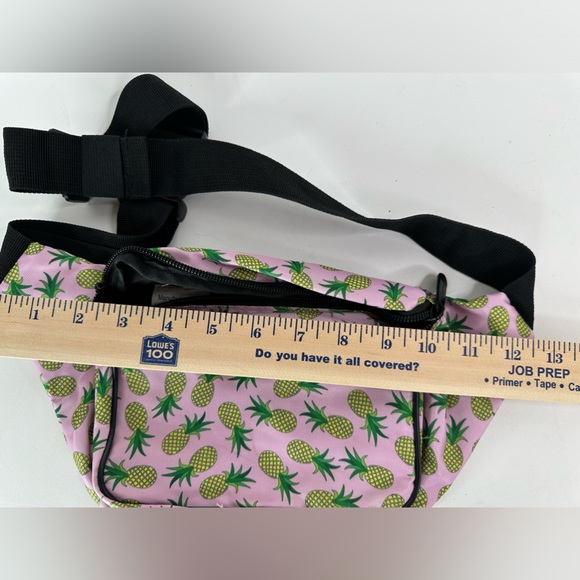 Sojourner Fanny‎ Pack Pineapple Print Waist Belt Bag 3 Pockets Adjustable - Picture 7 of 8